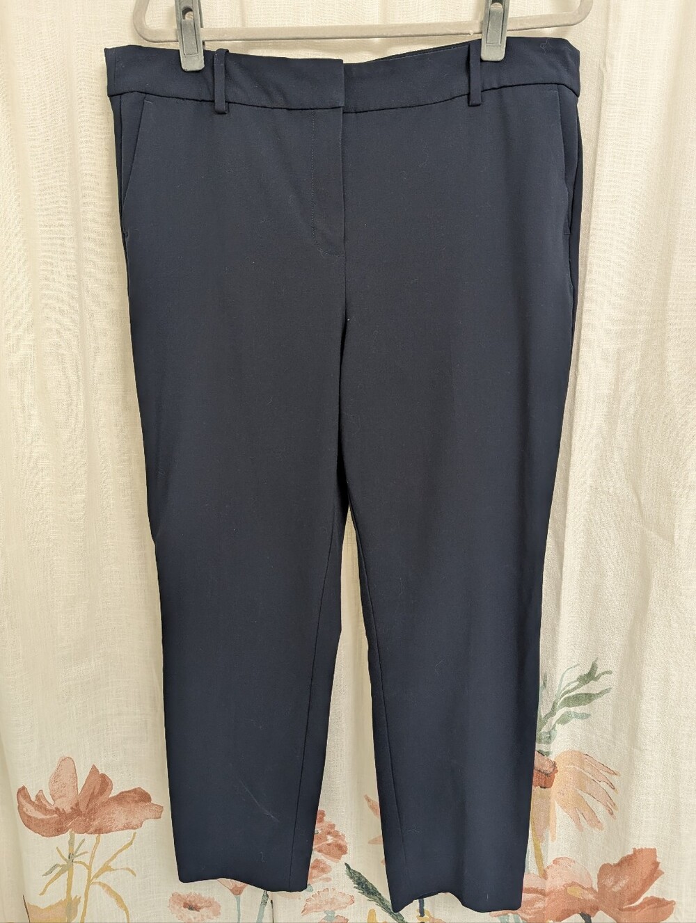 J.Crew Ruby Crop Pants Navy Blue Women’s Size 16 Cropped Career Workwear